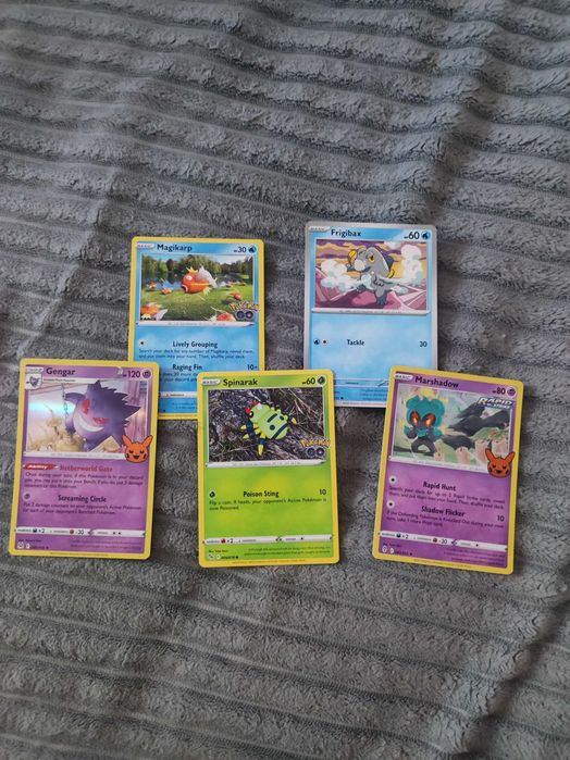 Carti Pokemon- Spinarak, Frigibax, Marshadow, Magikarp,Gengar