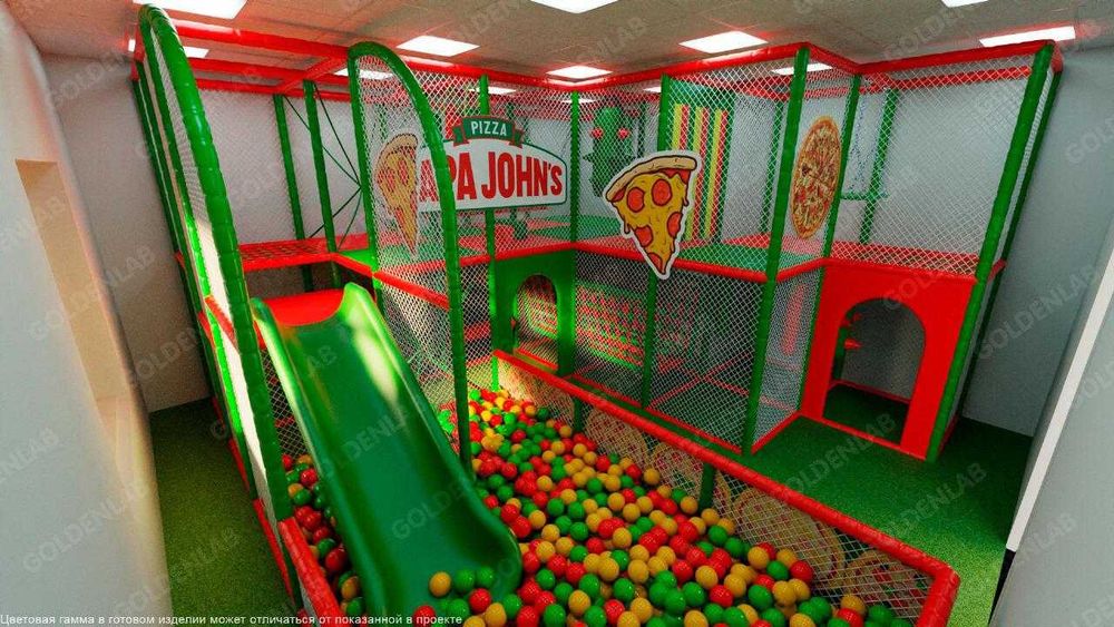 Детский лабиринт, детский игровой парк.