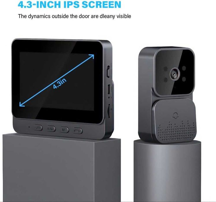 4.3-инчов безжичен видеодомофон