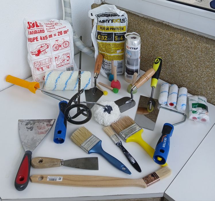 De vânzare – set unelte pentru zugrăvit + accesorii (folosite)