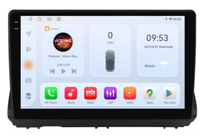 Мултимедия 10″ Android 14 за DACIA SANDERO III CARPLAY навигация RDS