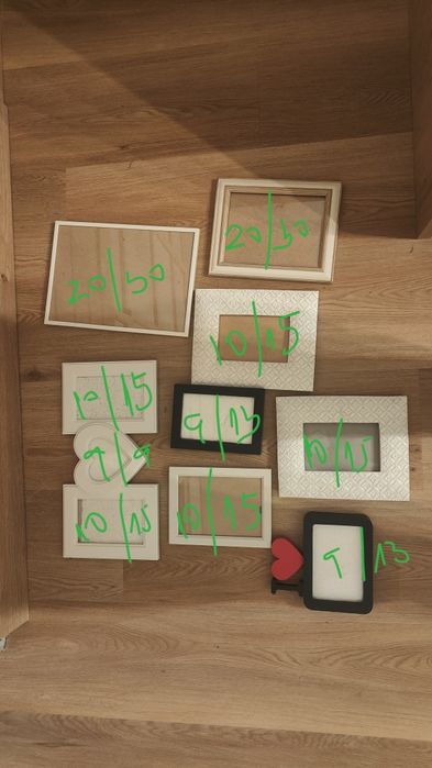 Рамки за снимки бели -9)13;10/15 и 20/30
