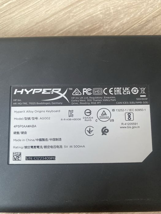 Клавиатура hyper x Alloy origins