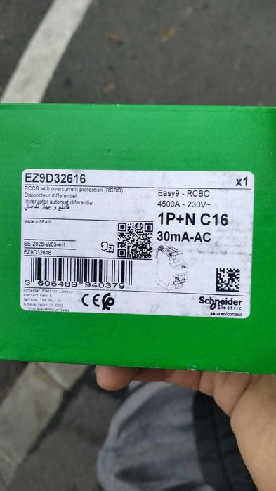 Siguranțe RCBO Schneider C16 și C10 30mA