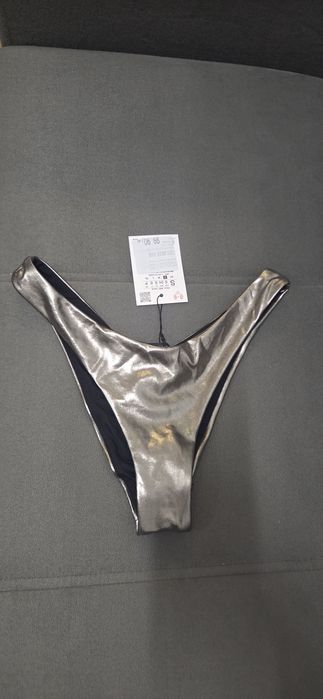 Slip Zara,culoare gri metalizat nou cu eticheta