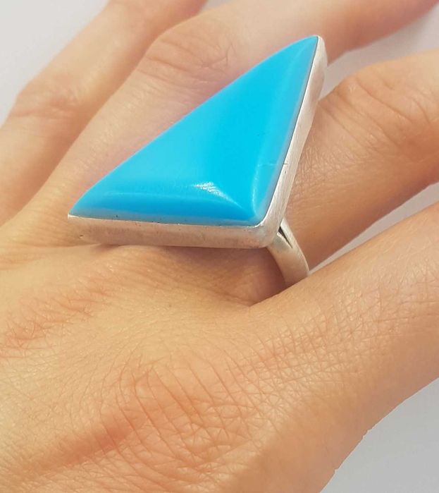 Superb inel vintage din argint model supradimensionat