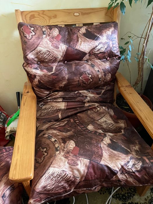 Естествено дърво диван и кресла