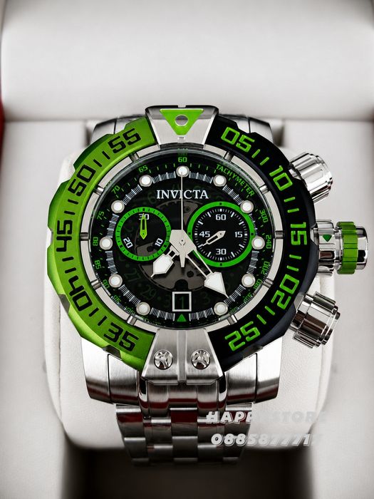 INVICTA Foxhound full metal Silver 57 mm, Инвикта нов мъжки часовник