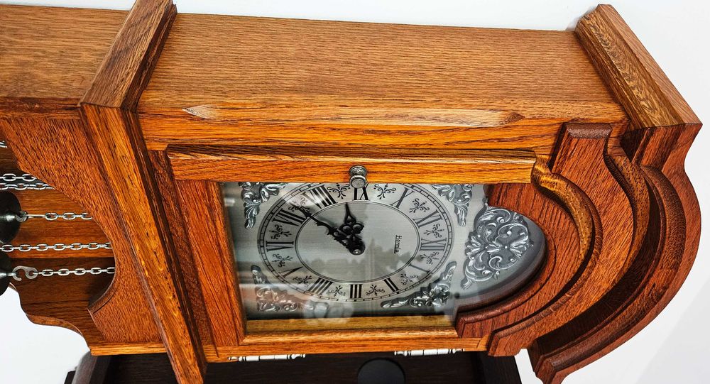 Ceas de perete cu pendul si 3 greutati Hermle-Westminster