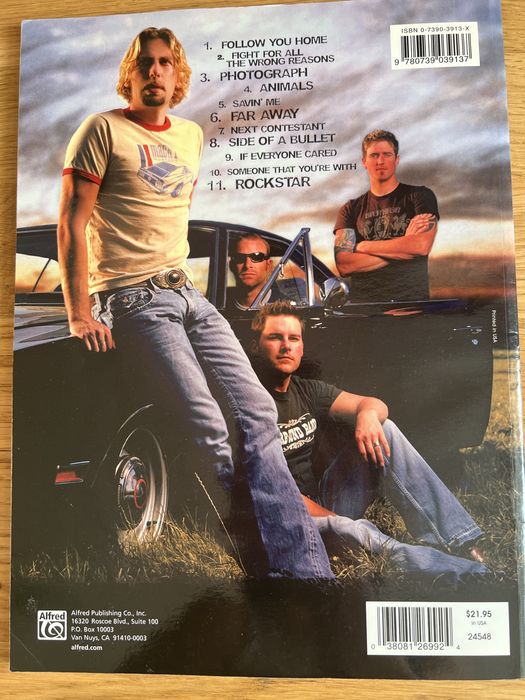 Таблатури/Партитури на Oasis, Nickelback, Police, Blink 182, Sting, Bullet for My Valentine