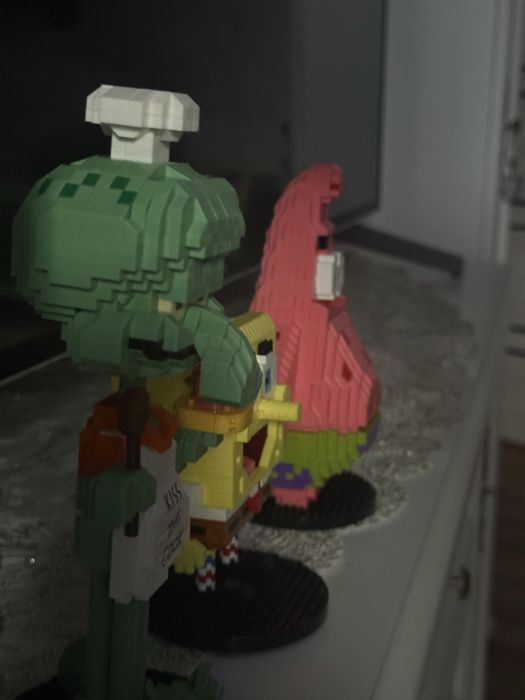 лего спанч боб,патрик,склидвард