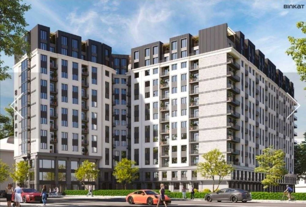 *BINKAT ул.Ш.Руставелли 74м2 2ком квартира ,коробка для инвестиции