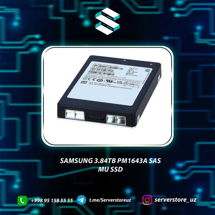 Samsung 3.84TB PM1643A SAS MU SSD