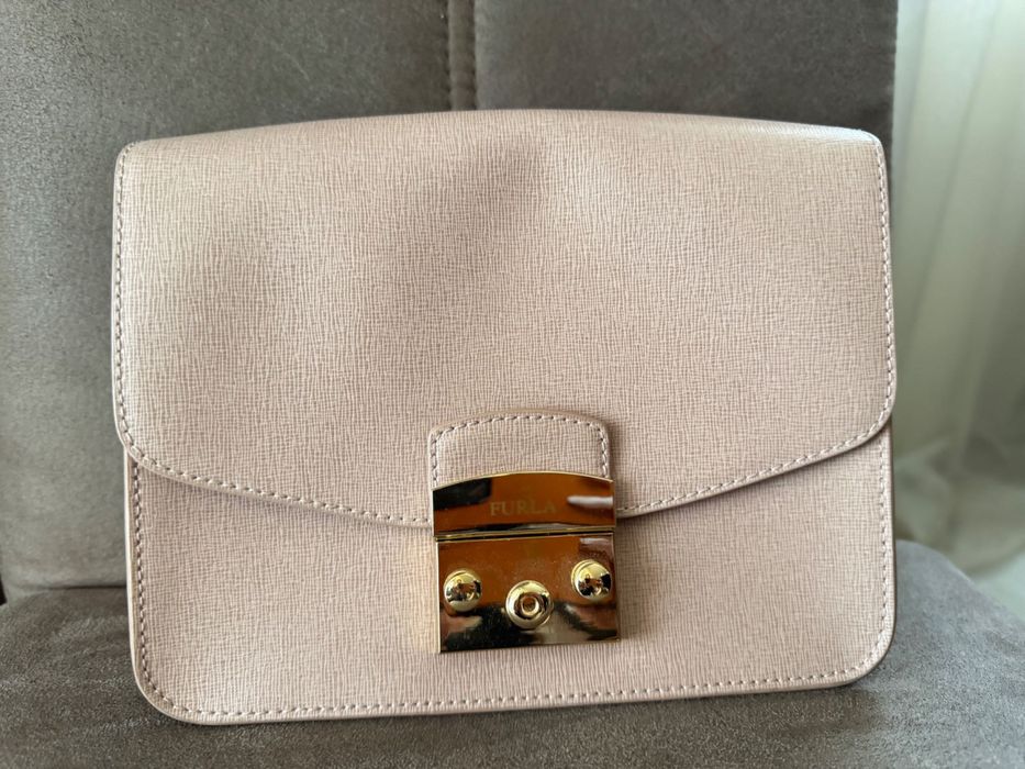 Чанта Furla Baby Pink Beige