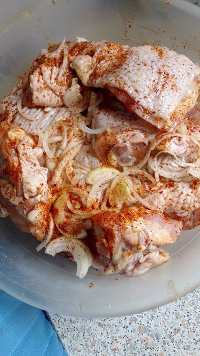 Маринованный шашлык утиный, куриный