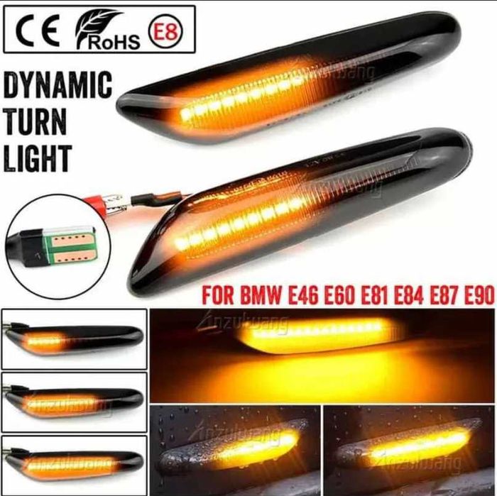 Динамичен страничен мигач за BMW 1,3,5 серия, BMW X1,X3