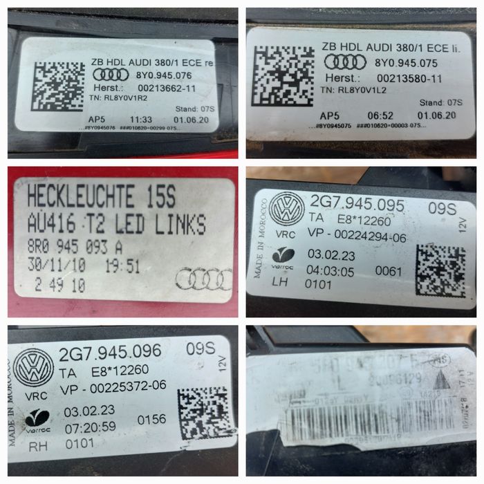 Stop stopuri stanga dreapta vw taigo seat leon 5f1 audi q5 audi a3 8y