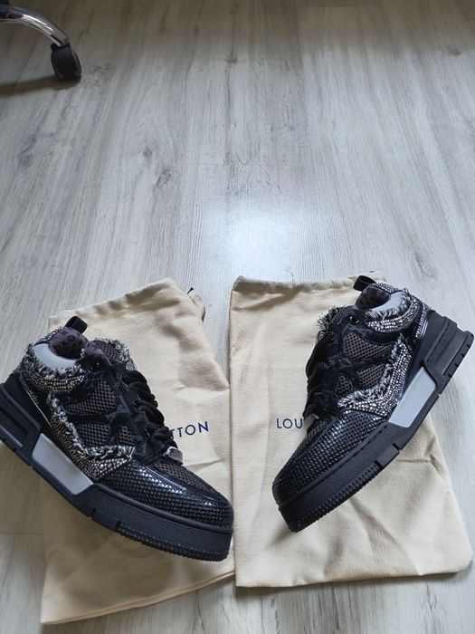 Louis Vuitton skates black Swarovski monogram US9