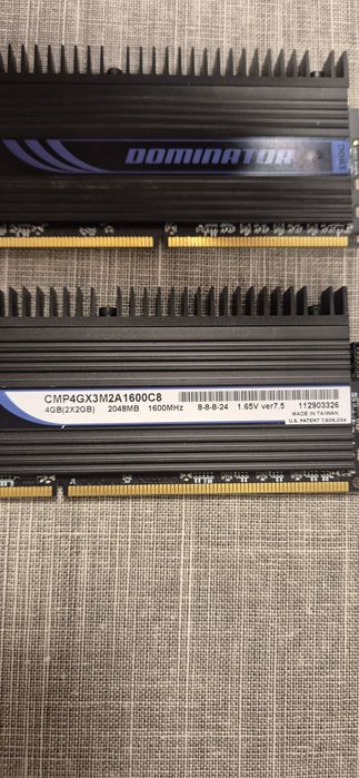 Corsair Dominator DDR 3 4GB (2X2GB)1600MHz Рам памет
