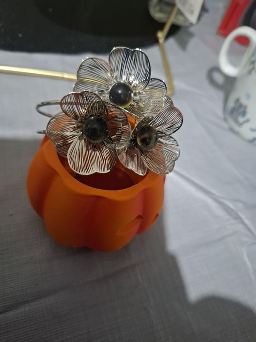 Bratara alexandrit Hong Kong stil tribal cu model floral placata cu ar