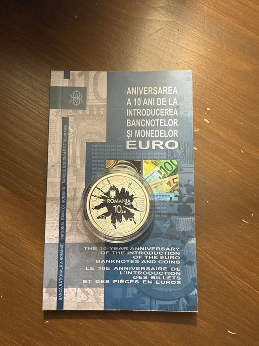 MONEDA BNR Introducerea Euro 10 lei 2012