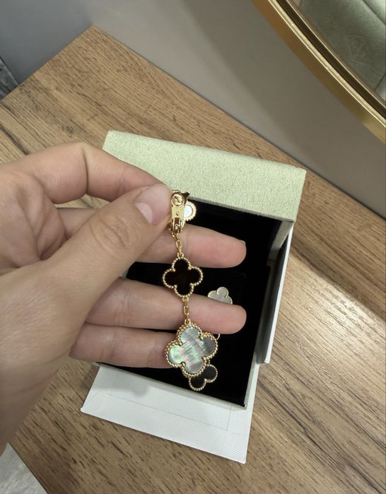 Серьги Ван Клиф Винтаж Альхамбра
