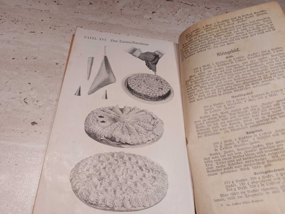 Carte de bucate a Scolii Dr. OETKER, ediția 1927,ideal CADOU PASIONATI
