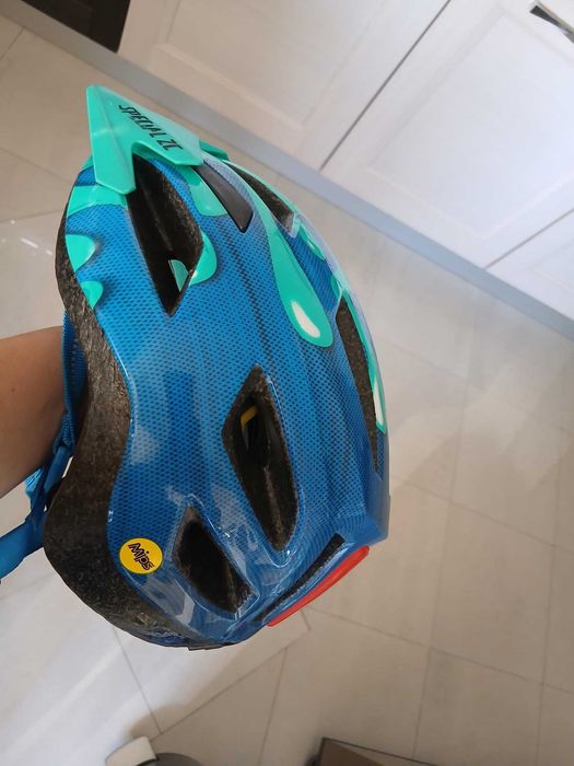 Детска каска Specialized, 52-57см, синьо-зелена