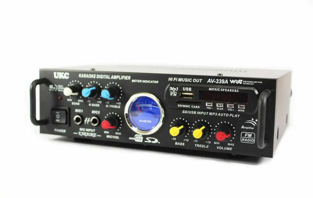 Аудио усилвател + Караоке, модел: Teli AK-905 USB,MP3,SD