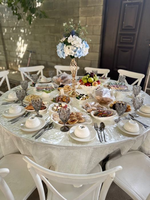 Аренда стол,стулья,посуда