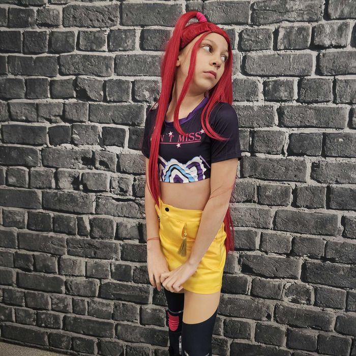 Mira Kpop Demon Hunters Costum Anime Premium pentru Copii Cosplay Handmade pentru Petreceri Comic Con și Evenimente