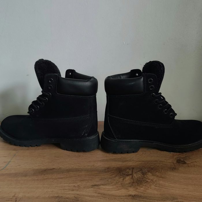 Ботинки Timberland Черные с мехом [40]