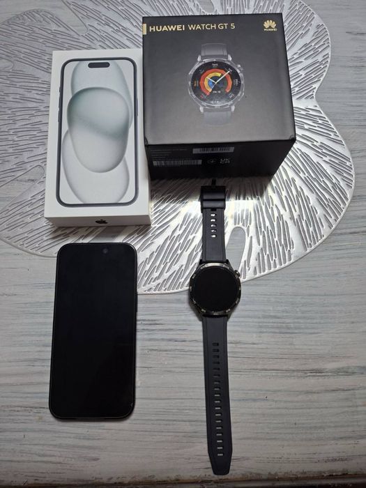 Iphone 15 128gb + Huawei watch gt5