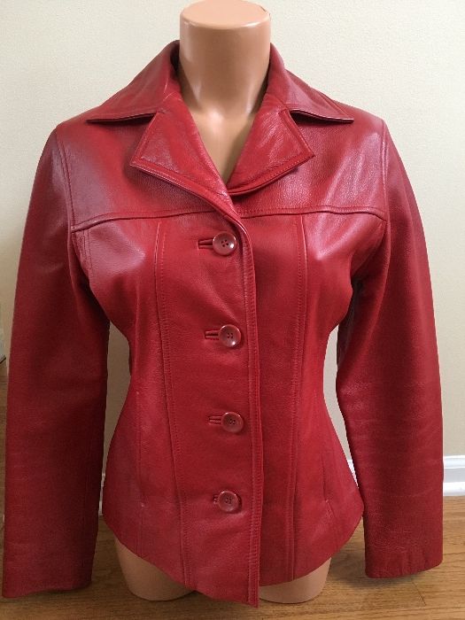 Дамско яке-сако естествена кожа