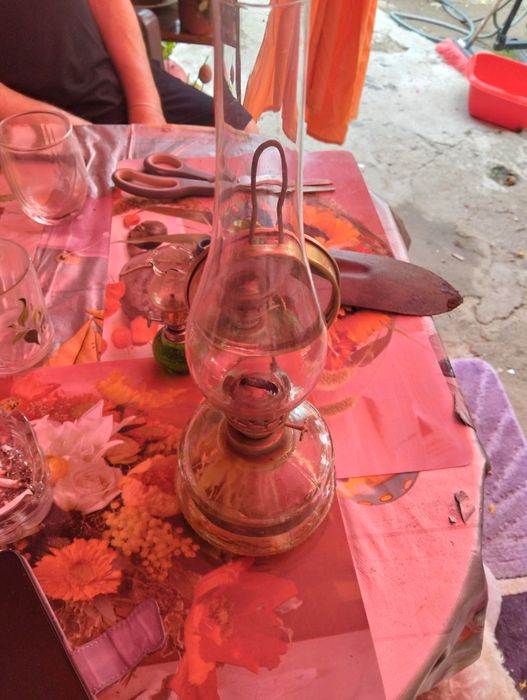 Lampă pe gaz cu oglinda