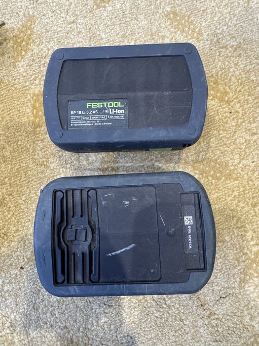 Incarcator Festool Tcl3 + 2 acumulatori 5.2 ah, BP 18 LI si BPC 18 LI