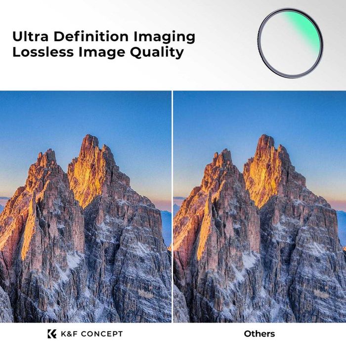 K&F Concept Nano-X UV висококачествен 28-слоен Slim UV филтър