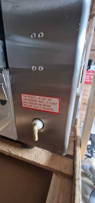 LICHIDARE Cuptor pizza/covrigi cu banda 1M/35cm gaz probat