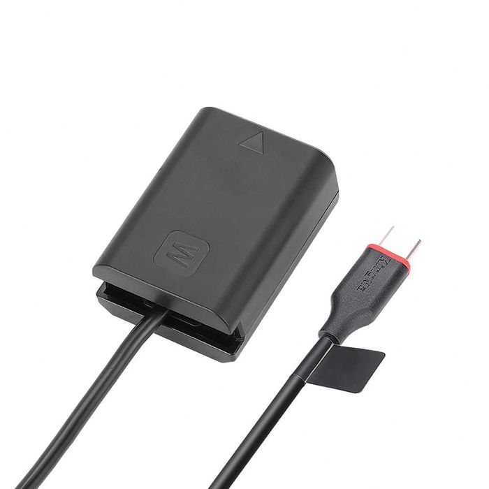 Alimentator USB-C NP-FW50 Sony ZV-E10 A6500 A6400 A7 A7II A7RII A7SII