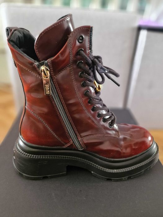 Кожени кубинки Karl Lagerfeld Danton