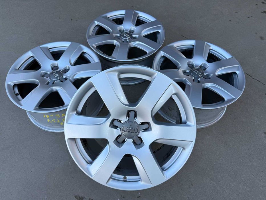 4 бр. оригинални алуминиеви джанти AUDI 17" 5x112 , ф66.6, ET37, 7,5J