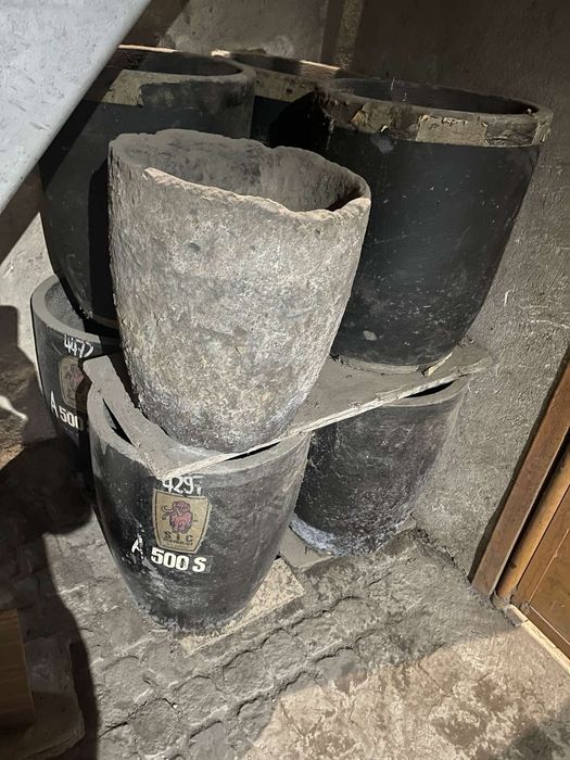 Леярски поти, графитни