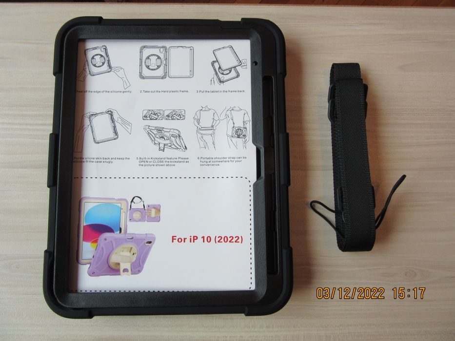 Apple iPad 11 10 10.9" / Трислоен удароустойчив кейс калъф за таблет