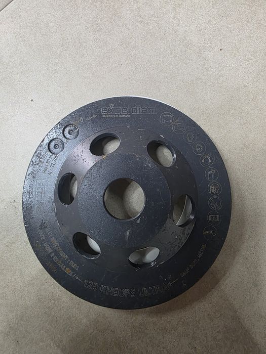 Disc diamantat Exceldiam  125mm profesional, slefuit beton frezat sape