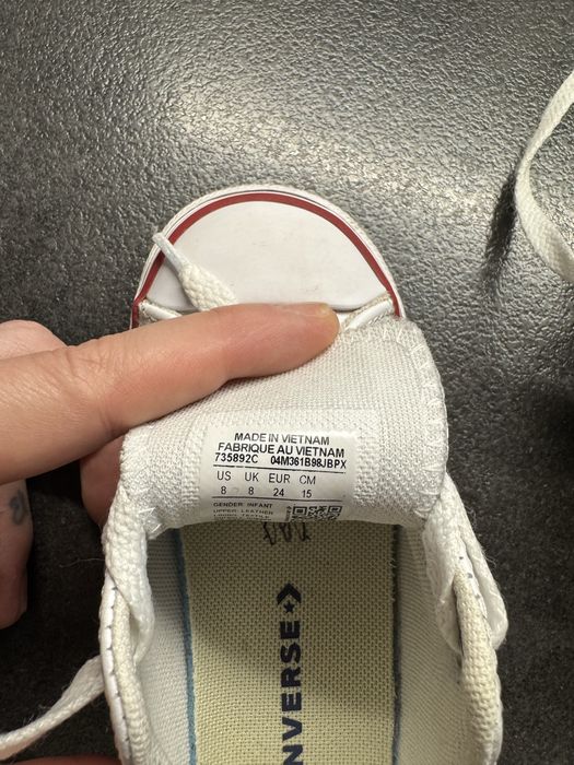 Детски кожени кецове Converse