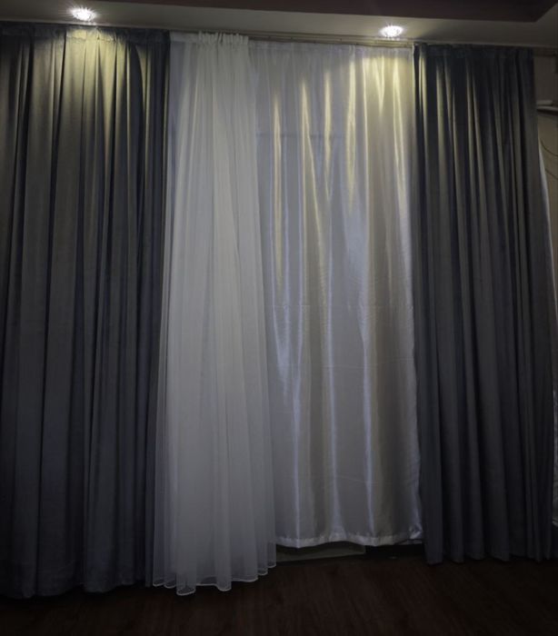 Комплект штор длина 3.5м, ширина 3м