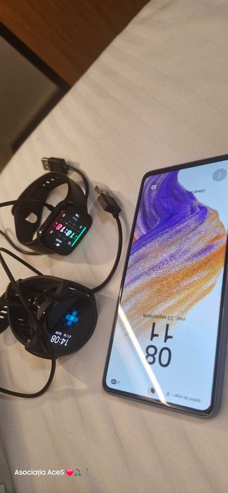 Samsung a53 5g stare ca nou , impecabil, husă, folie protectie ecran