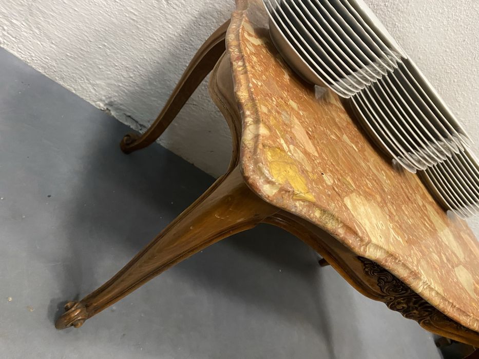 Маса с мраморен плот Франция стил Луи XV 1950