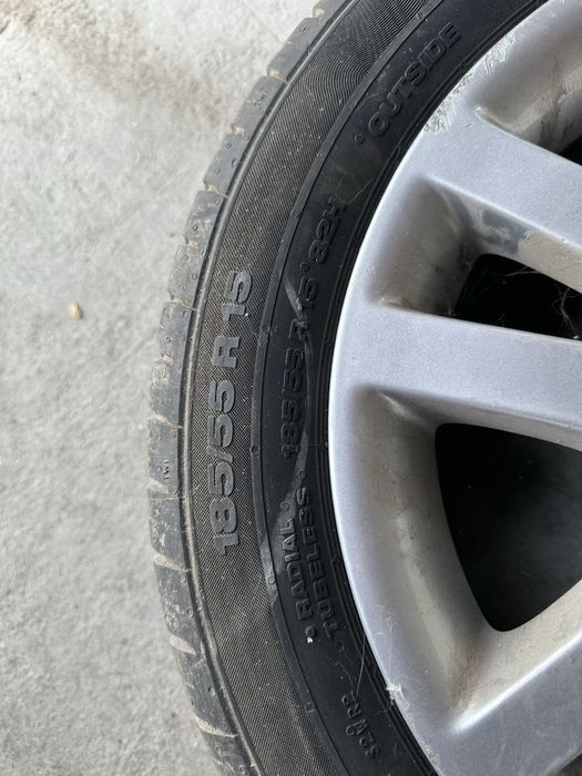 Set roți complete (jante aliaj Honda + anvelope Continental) - 185/55 R15