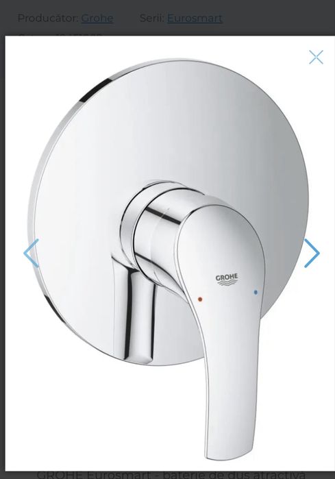 Baterie incastrata grohe